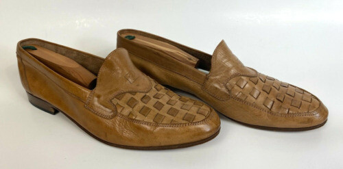 Pierre Cardin 70s Men Size 8 Brown Patent Leather Slip On  display picture 1