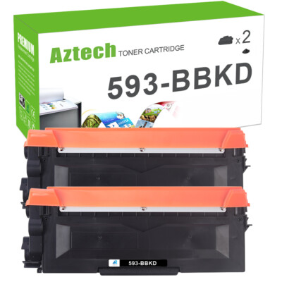 2 Pack 593-BBKD Toner Cartridge Compatible For Dell E310dw E514dw E515dw E515dn