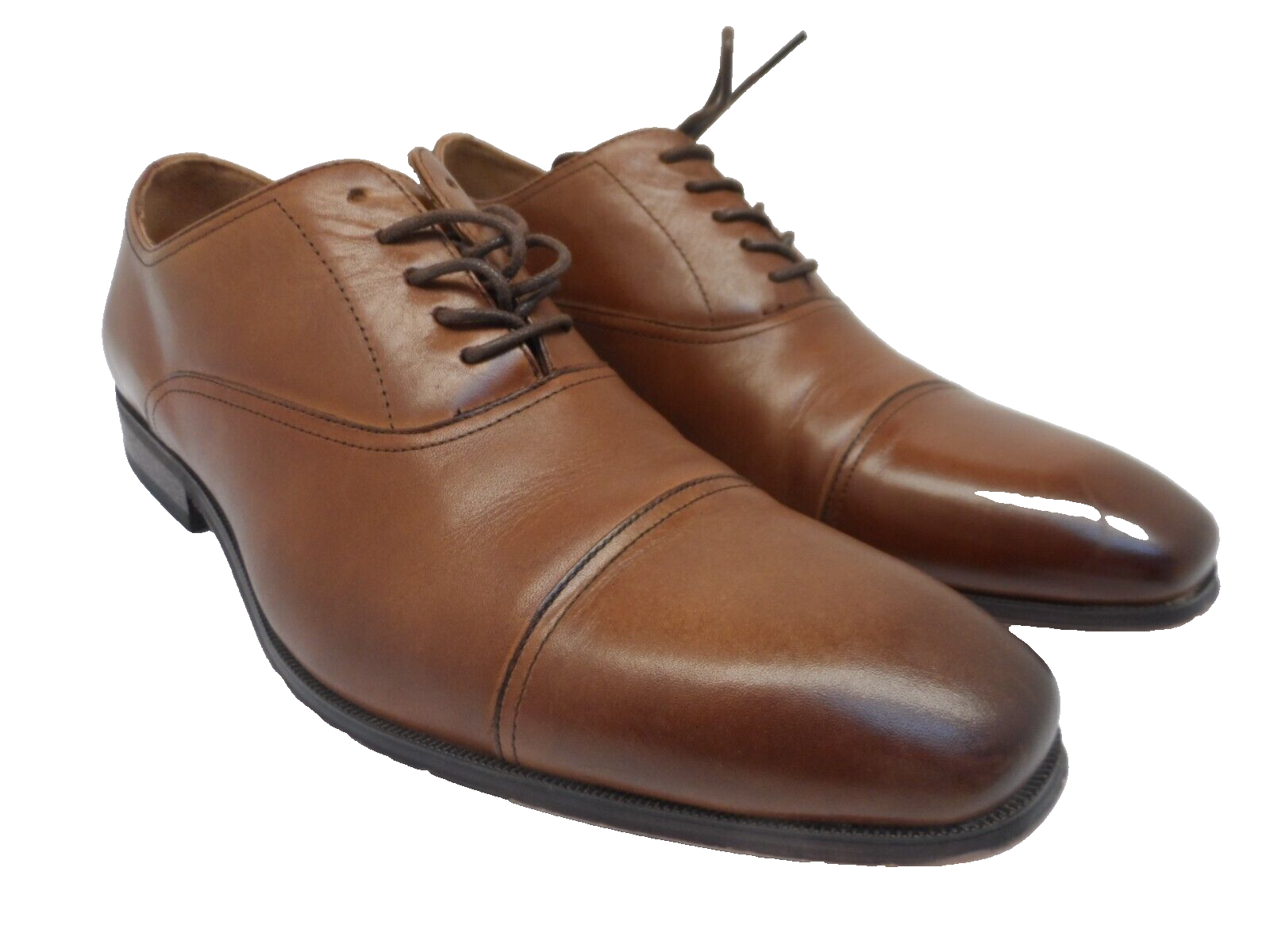 SAOLA Scarpe eleganti da uomo Florsheim Corbetta Cap Toe Oxford in pelle cognac 10 5D