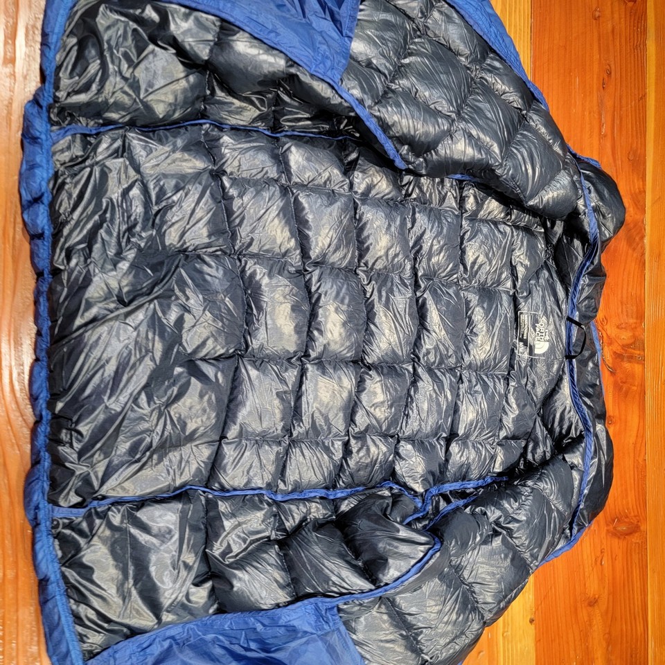 North Face 800 Puffer Goose Down Jacket Coat Light Weight Men Medium M