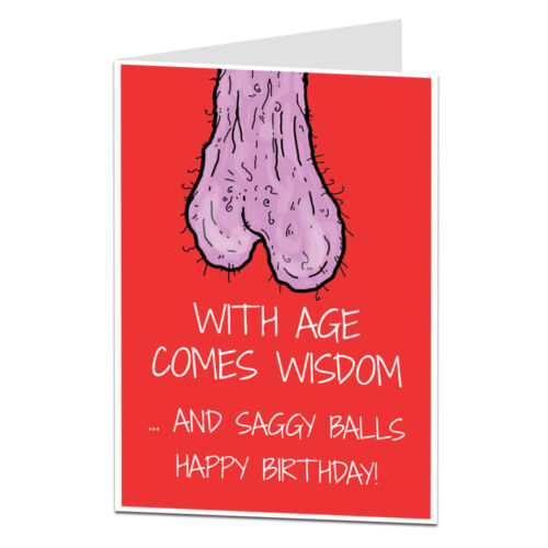 Funny Rude Birthday Card For Men Him 40th 50th 60th Husband Boyfriend - Picture 1 of 1