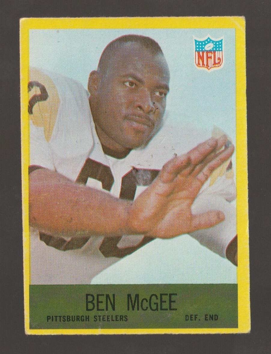 1967 Philadelphia Ben McGee Pittsburgh Steelers #154 Very Good (scratches)