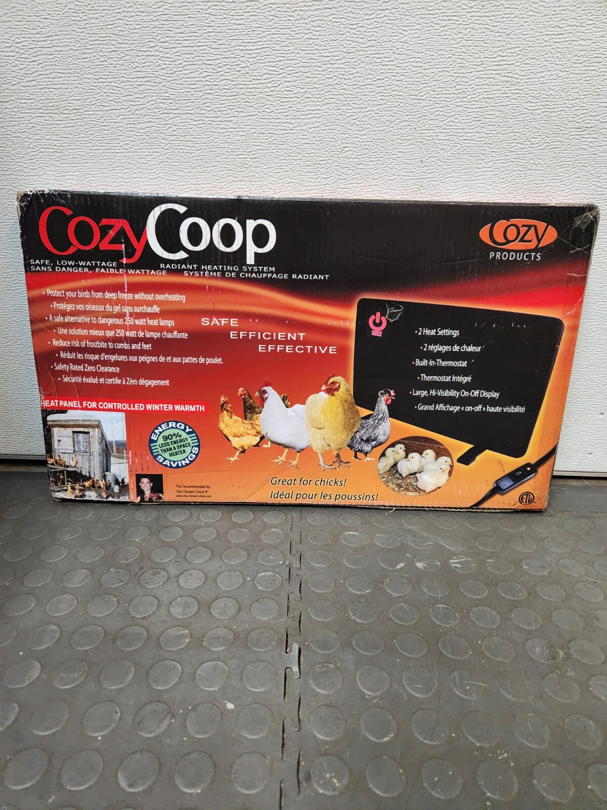 Cozy Coop Chicken Coop Radiant Heater 200w 18.75" x 12" x 0.5" New In Box eBay