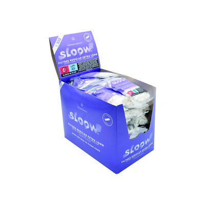 Drehfilter Sloow 8mm Extra Long Regularfilter Box (30x100 Stück = 3000 Filter)