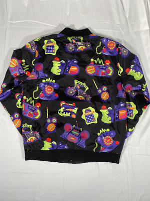 Nick Vintage Toys All Over Print  Jacket Chalk Line Medium NWOT 2019 A098
