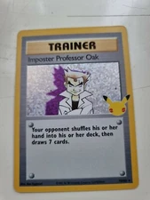 Pokemon 25th Anniversary Imposter Professor Oak 73/102 Holo Rare Celebrations 