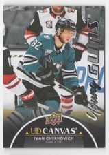 2021-22 Upper Deck UD Canvas YOUNG GUNS BLACK Ivan Chekhovich San Jose Sharks