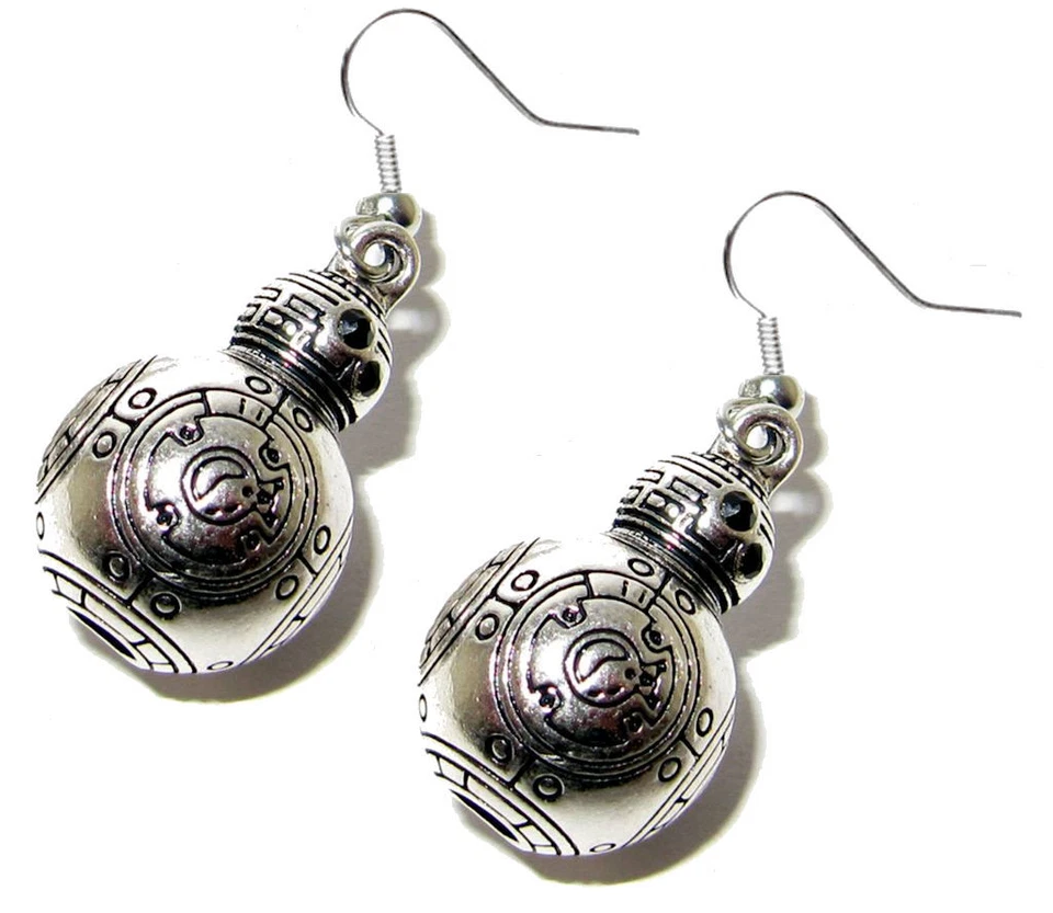 Star Wars BB-8 Droid Charm Dangle Earrings W/Gift Box US Seller - Image 4 of 4