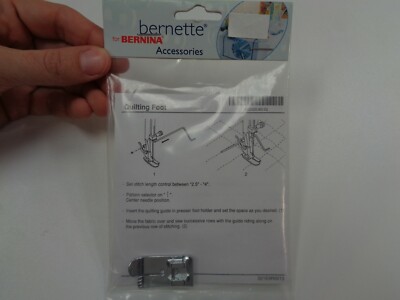 Bernette 55, 65, 80, 90 LOW BAR Shank Snap-On QUILTING Presser Foot Sole