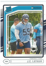 2024 Donruss J.C. Latham Rated Rookie Tennessee Titans #340