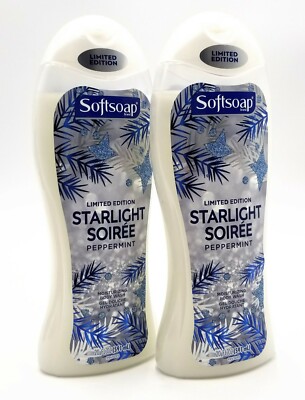 Softsoap Limited Edition Starlight Soiree Peppermint Moisturizing Body Wash 2 CT