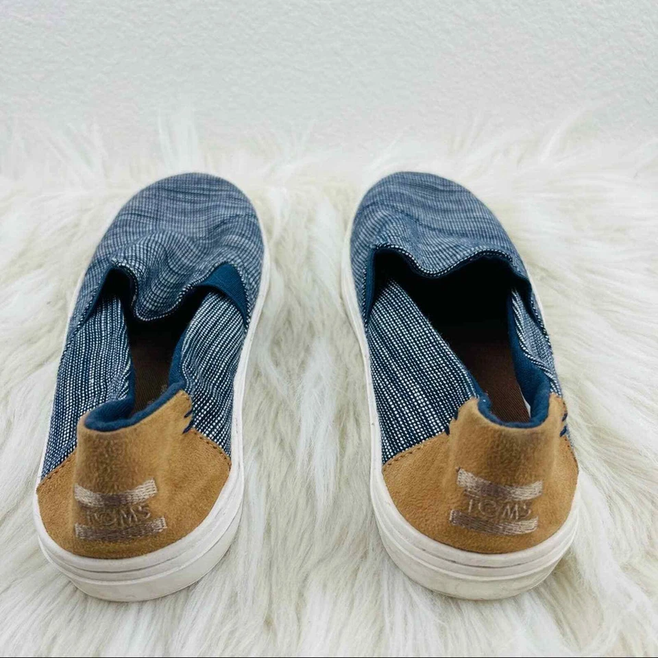 Zapatos sin cordones Toms Youth Luca azul y blanco ¡Y3! Foto 4 de 4