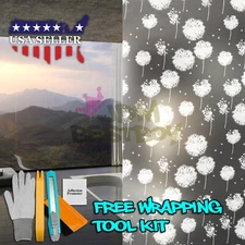 【Frosted Film】  Glass Home Bathroom Window Security Privacy Sticker Sheet #5019