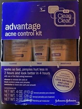 New Sealed Clean Clear Advantage Acne Control Treatment Kit Please See Photos
