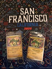Pokemon Mondiali 2026 Rayquaza 153/217 PXP timbro sigillato carta promozionale x2