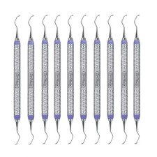 10x Hu-Friedy SC4R/4L9E2 Double End Columbia University 4R/4L Curette 9 Handle