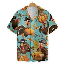 Turkey For Thanksgiving Hawaiian Shirt