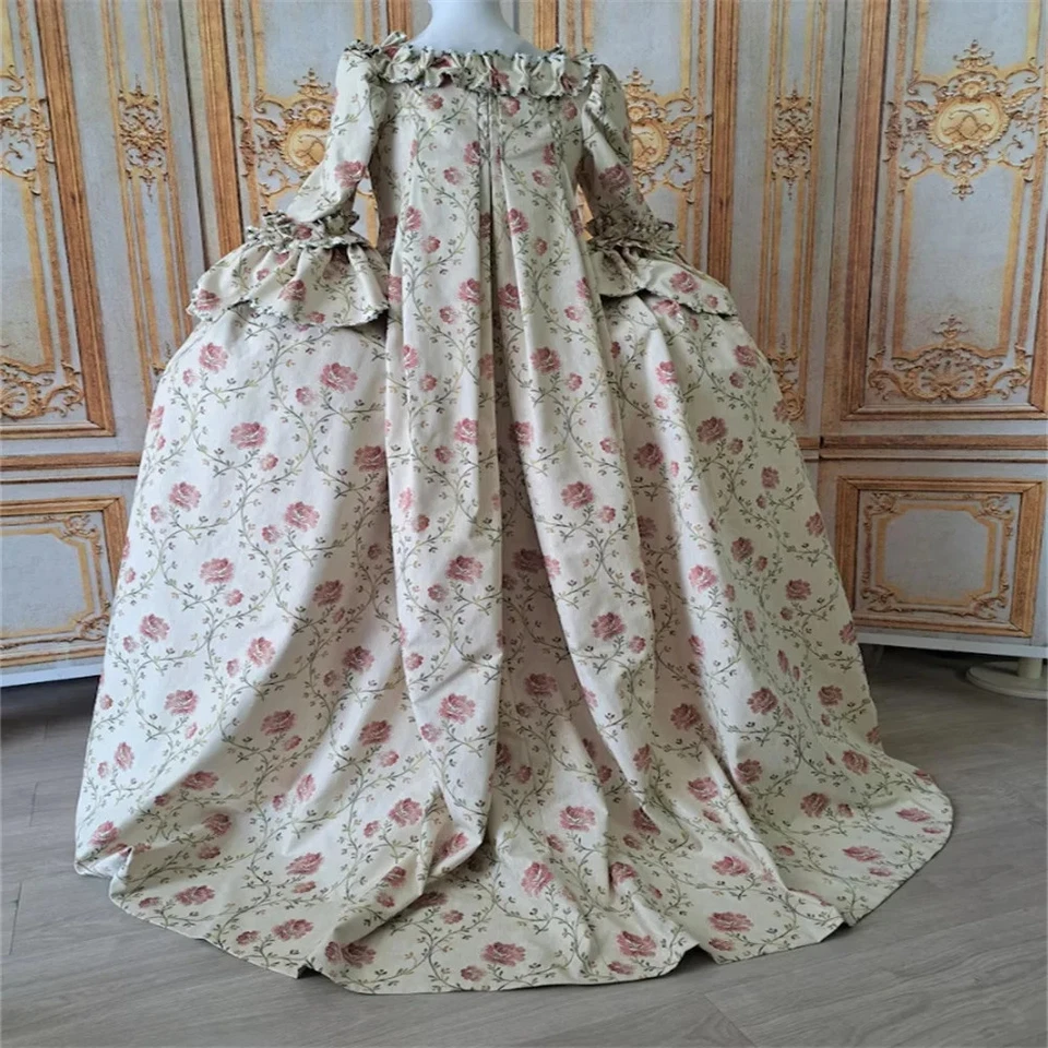 Century Francaise Rococo Dress Victorian Queen Marie Antoinette Dress Ball Gown - Image 4 of 4