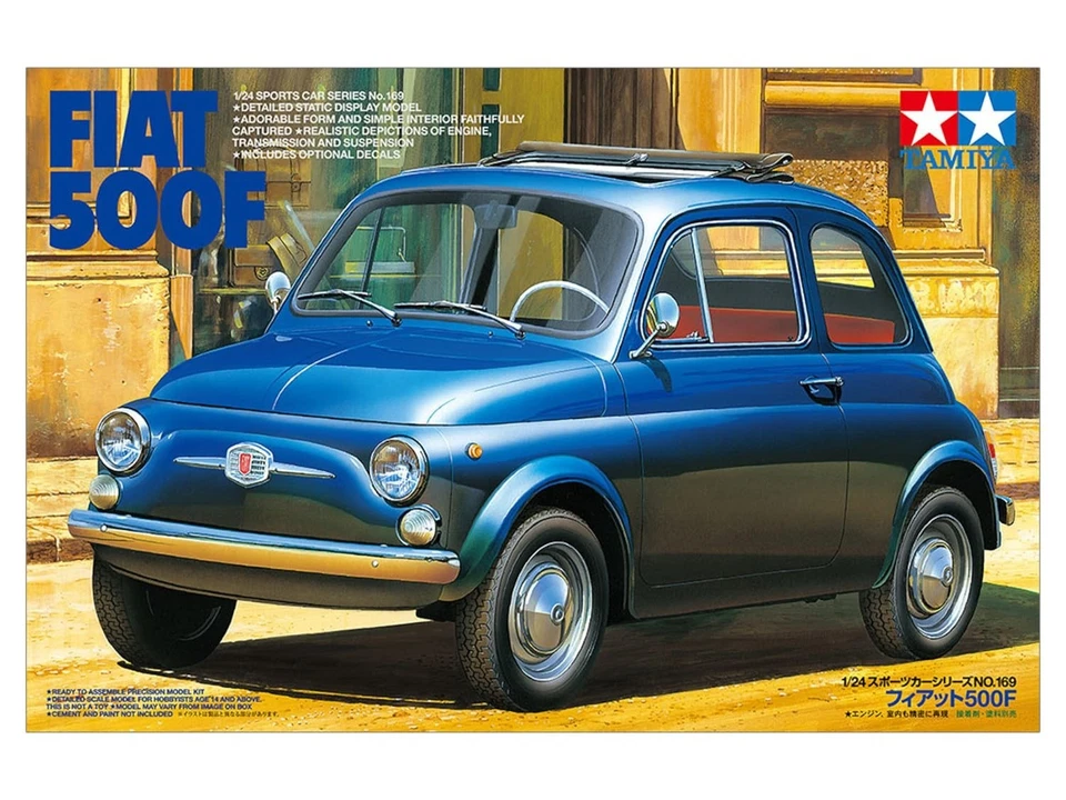 Serie auto sportive Tamiya 1/24 n.169 Fiat 500F modello in plastica 24169 - Immagine 2 di 4
