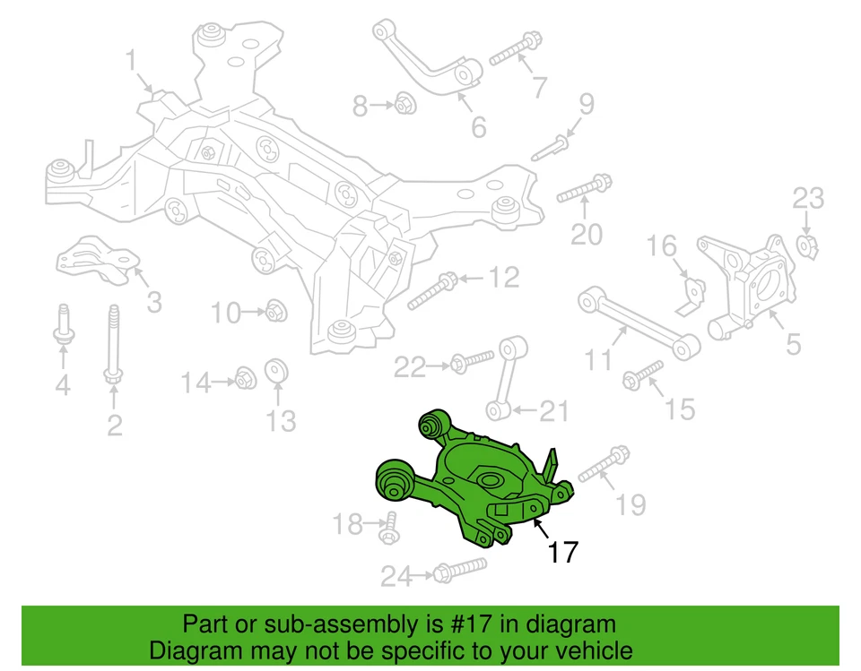 Brazo de control superior izquierdo trasero Ford OEM GS7Z-5500-C 2013-2020 Fusion Lincoln MKZ Foto 2 de 4