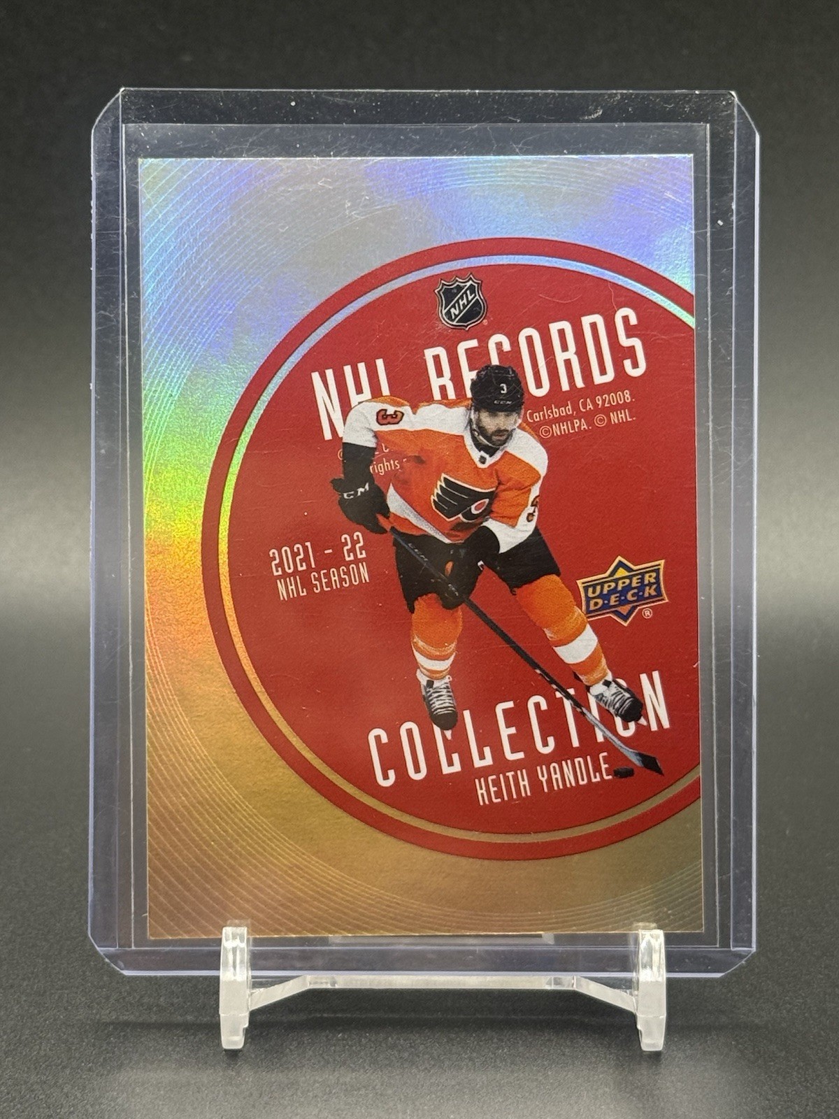 2021-22 Upper Deck Extended Series NHL Records Collection GOLD Keith Yandle /250