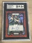 2023 Panini Prizm Aaron Rodgers #227 Red Shimmer Auto 18/35 SGC 9.5 MT+ Auto 10