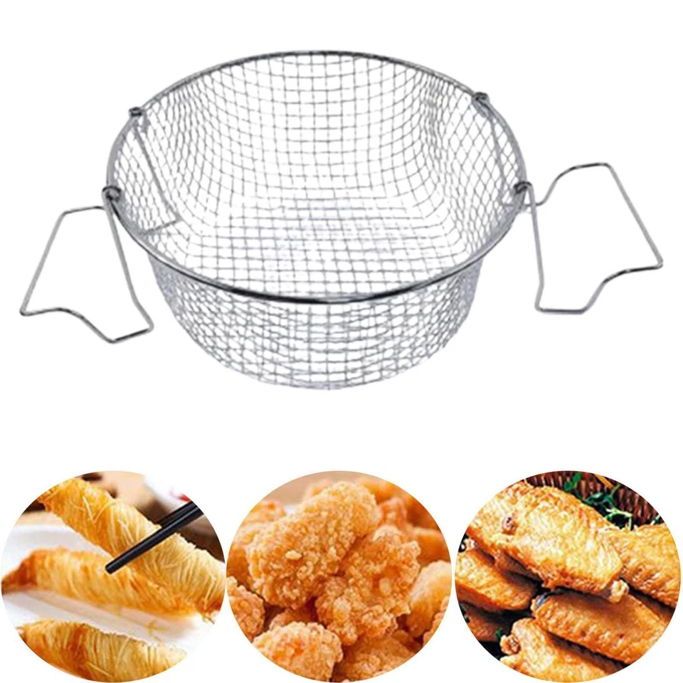 Passoire de cuisine de panier à frites d'acier inoxydable pour les Chefs de - Photo 1/1