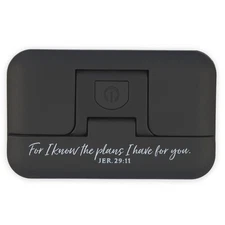 Adjustable LED Book Light w/Magentic Clip & Inspirational Scripture: I Know T...