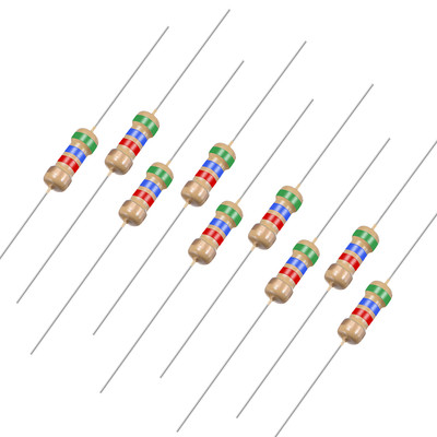 1/4 Watt 5.6K Ohm Carbon Film Resistor 5% Tolerances 0.25W 50pcs 4 Color Band
