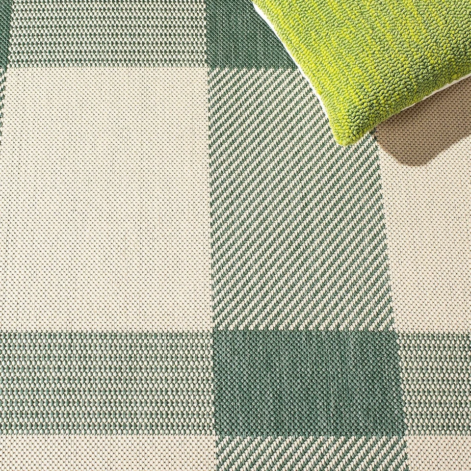 SAFAVIEH Courtyard Collection 2' x 3'7" x (Rectangular), Green/Beige - Image 4 of 4