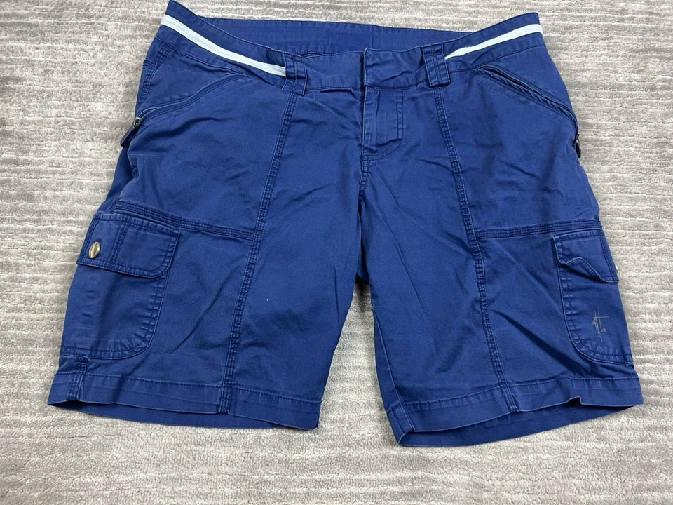 Pantalones Cortos Guy Harvey by Artisans Mujer Medianos Azul Mezcla de Algodón Carga Foto 3 de 4