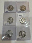 set of 6 1948-1956 Silver Washington Lot of 6 Silver coins