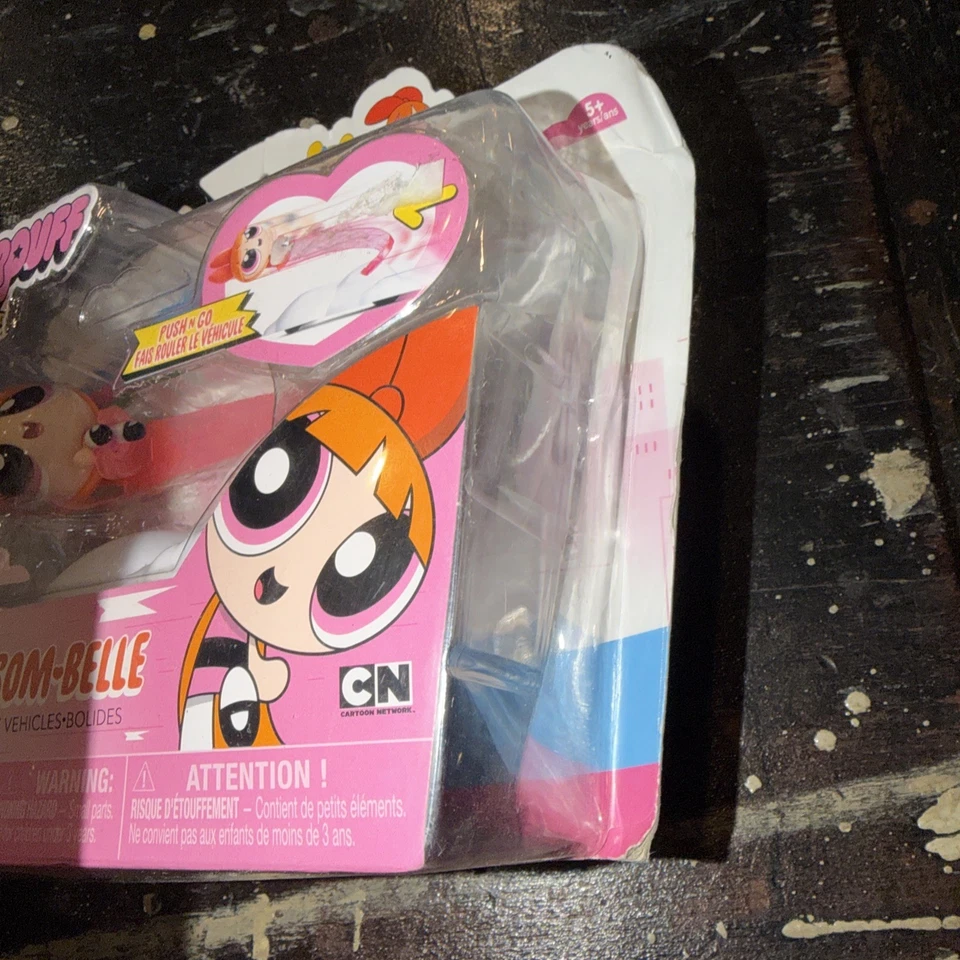 Figura The Powerpuff Girls Blossom - Push n Go - Vehículo Speed Line - NUEVO Foto 3 de 4
