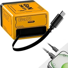 New Portable 120WGaN Charger Retractable Cable Dual Port Fast Charging Universal