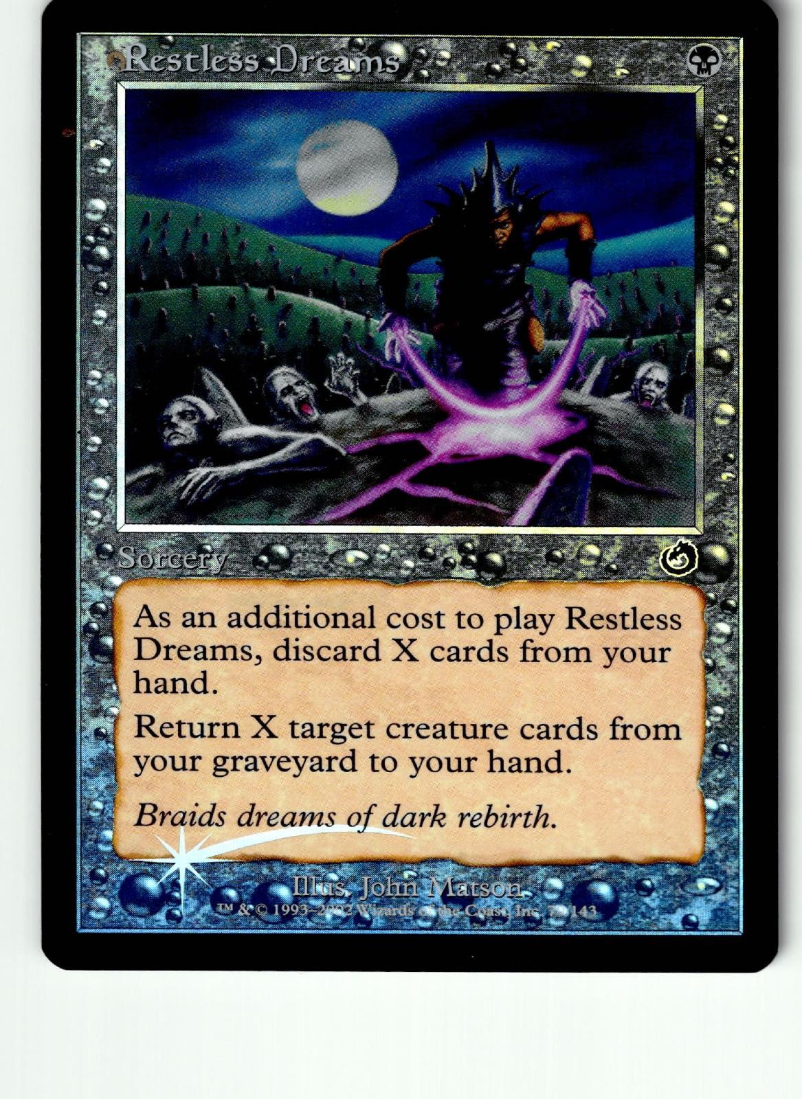 Restless Dreams 79 Common Torment Magic: The Gathering Foil Lightly Played