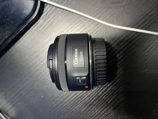 Canon EF 50mm f/1.8 STM Lens With Top/Bottom Covers Excellent Condition