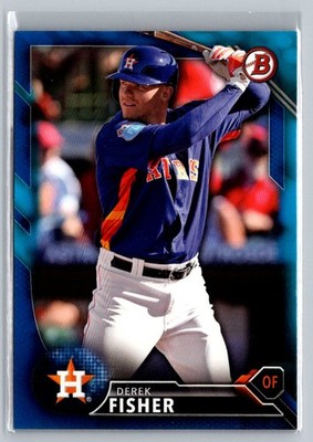 2016 Bowman Draft #BD-138 Derek Fisher ROOKIE Blue #/150
