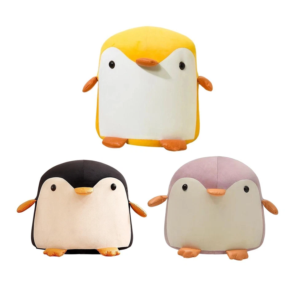 Penguin Footstool Footrest Stool Portable Adults Pouffe Footstool with Padded