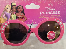 Disney Princess Girl's Pink Sunglasses w/Rhinestones 100 UV Protection NEW
