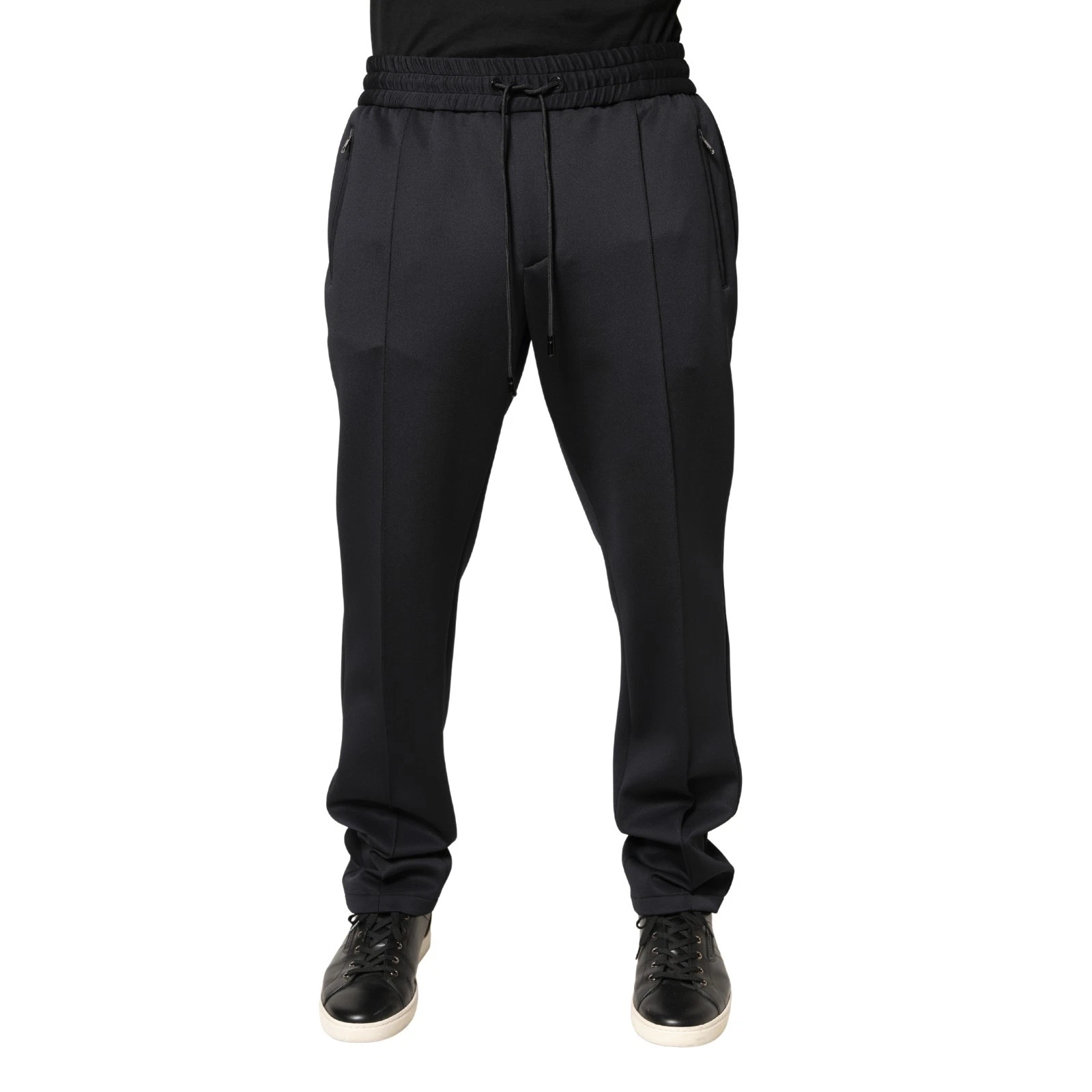 DOLCE & GABBANA Pants Black Polyester Skinny Jogger Trouser IT50/W36/L 970usd
