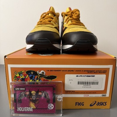 ASICS GEL-Lyte 3 '07 x Kith x Marvel Wolverine 1980 - Size 8 with Card