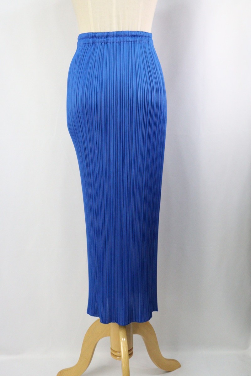 【値下げ】Pleats Please / ネイビースカート Authentic PLEATS PLEASE Blue Skirt ISSEY MIYAKE 158 9305 | eBay