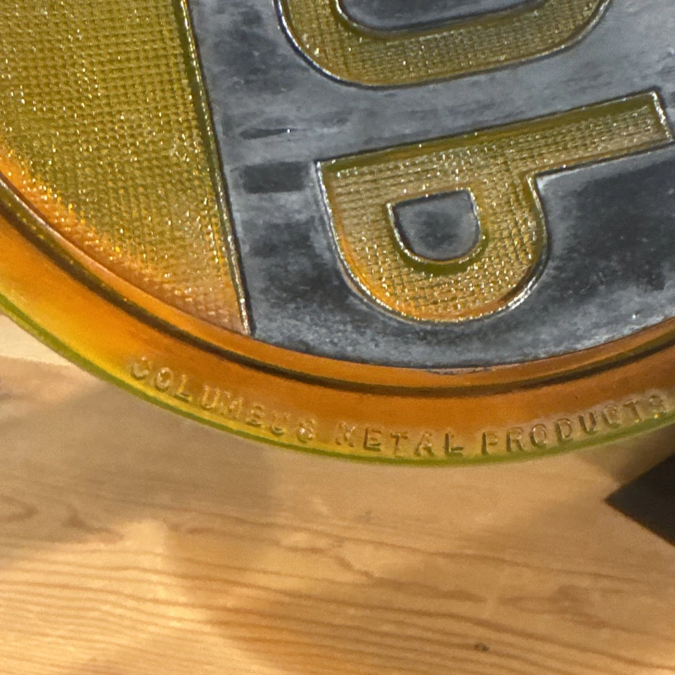 VTG Tail / Traffic Light Amber STOP Lens Cats-Eye No. 20, 6.5” Inch - Image 4 of 4