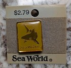 Vintage Genuine Sea World Theme Park Shark 1" Inch Collectible Pin *NEW*  — photo 1