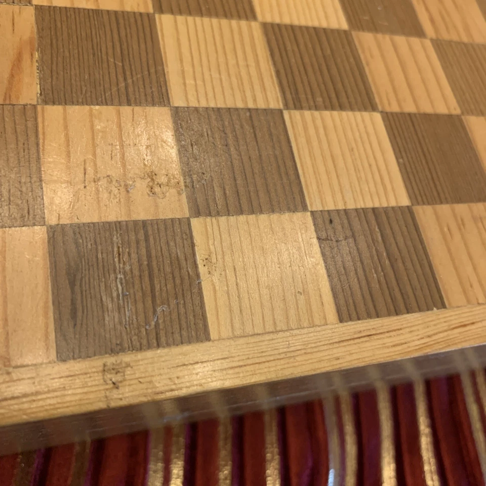 Vintage Wooden Chess Set Handcrafted - Image 3 of 3