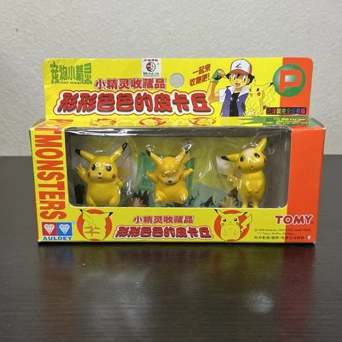 Pokemon Pocket Monsters Pikachu Japan Nintendo Toy Figures TOMY Vintage 1998