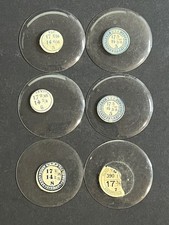 LOT OF 6 GLASS POCKET WATCH CRYSTALS SIZE 17 REPLACEMENT PARTS