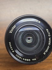 Vintage Vivitar MC 28mm Wide Angle Lens f 1:2.8 nikon Mount w/ canon adapter