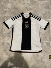 Adidas Germany 2022 World Cup Home Soccer Jersey Youth 11-12 Years