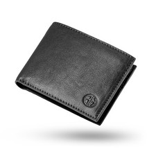 Full Grain Leather Wallets for Men Bifold Mens Wallets RFID Blocking Leathe...